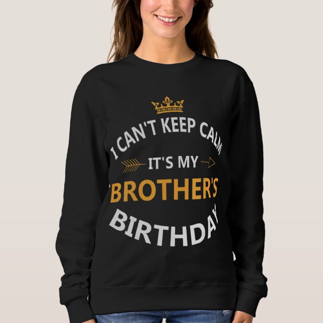 Ich kann nicht Ruhe Behalten. Es ist der 1. Geburt Sweatshirt (Vorderseite)