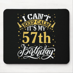 Ich kann nicht Ruhe Behalten. Es ist mein 57. Gebu Mousepad