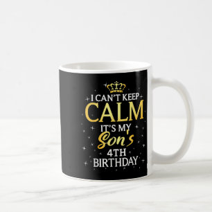 Ich kann nicht ruhig bleiben, es ist die 4. Geburt Kaffeetasse
