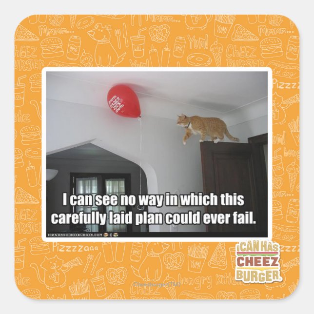 Ich kann nicht sehen, wie das versagt werden könnt quadratischer aufkleber (Vorderseite)