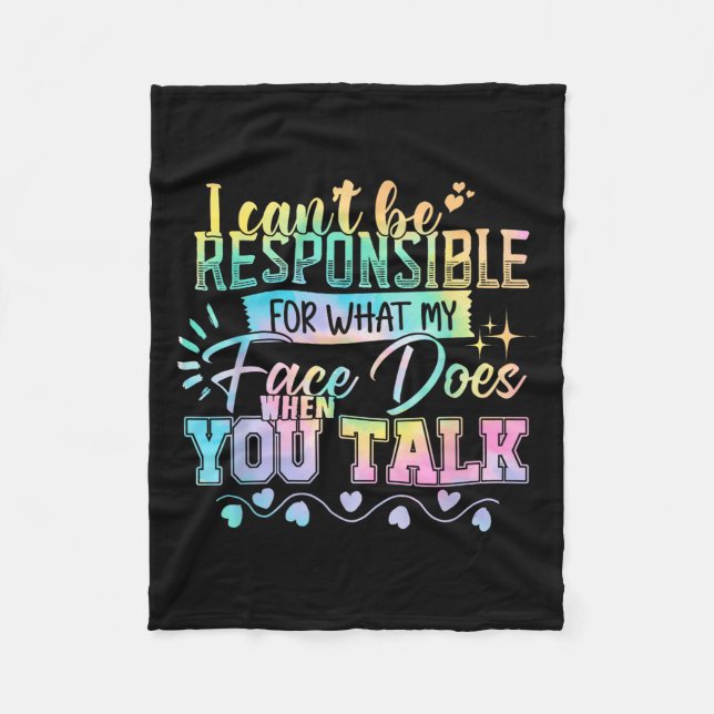 Ich kann nicht verantwortlich gemacht werden, was  fleecedecke (Vorderseite)