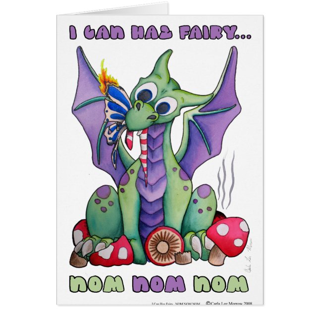 Ich kann niedlicher Babydrache Haz Fee NOM NOM NOM (Vorne)