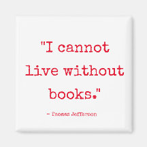 Ich kann ohne Bücher nicht leben Magnet