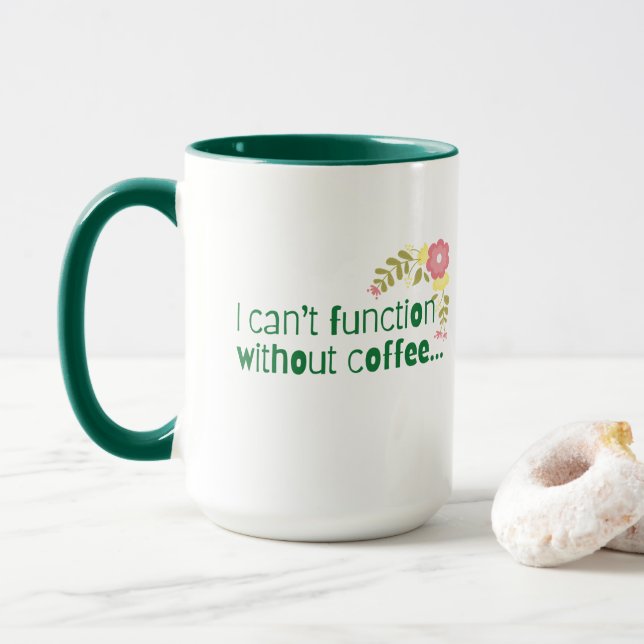 Ich kann ohne Kaffee oder eine gute Book-Tasse nic Tasse (Mit Donut)