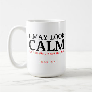 Ich kann ruhige lustige Tasse schauen