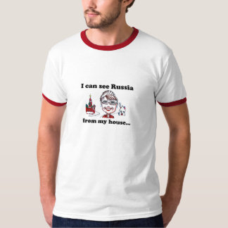 Ich kann Russland von meinem Haus sehen T-Shirt