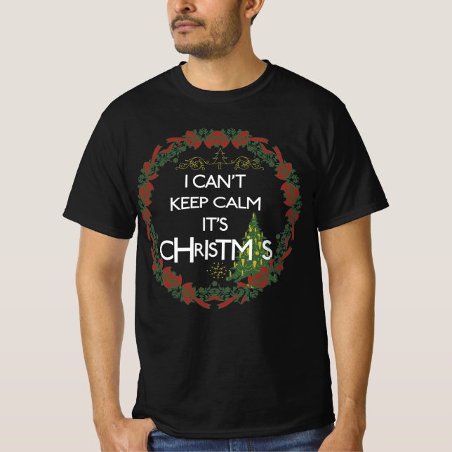 Ich kann seine Weihnachten Weihnachten 2021 nicht  T-Shirt (Vorderseite)