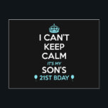 Ich kann seinen 21. Geburtstag nicht Behalten habe Postkarte<br><div class="desc">T - Shirt zum 21. Geburtstag Party,  Offizielles Teenager Party,  Happy 21. Geburtstag Shirt.</div>