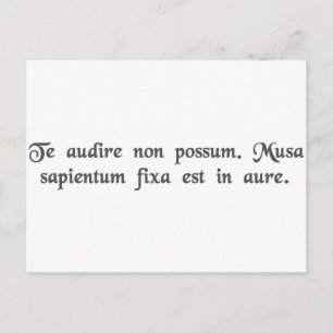 Ich kann Sie nicht hören. Ich habe eine Banane in Postkarte