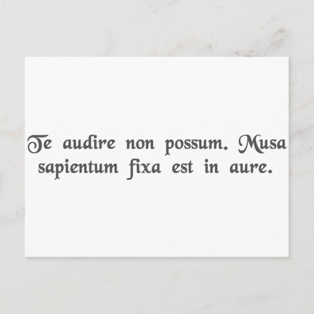 Ich kann Sie nicht hören. Ich habe eine Banane in Postkarte (Vorderseite)