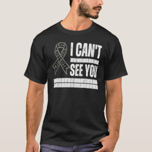 Ich kann Sie nicht in Braille-Schrift Blinde Sensi T-Shirt