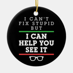 Ich kann Stupid nicht reparieren, aber ich kann di Keramik Ornament