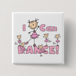 Ich kann Tanz-T-Shirts und Geschenke Button