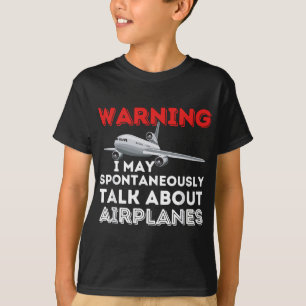 Ich kann über Flugzeuge reden - Funny Pilot & Avia T-Shirt