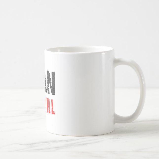 Ich kann und ich werde | Vintager Blick Tasse (Rechts)