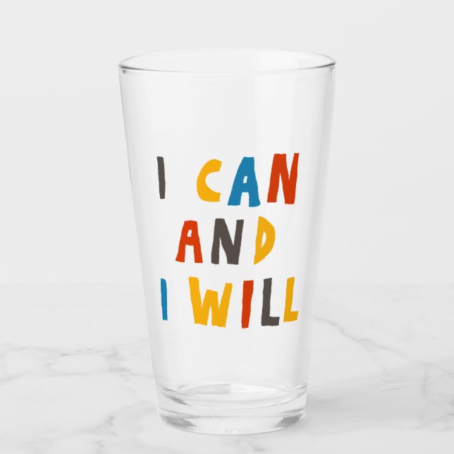 Ich kann und werde glas (Vorderseite)