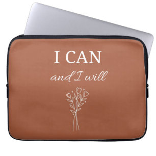 Ich kann und werde Inspiration Laptopschutzhülle
