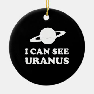 Ich kann Uranus sehen Keramikornament