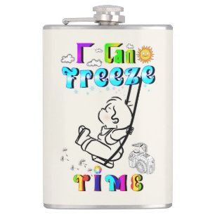 Ich kann Zeit einfrieren Flachmann