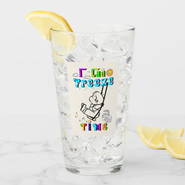 Ich kann Zeit einfrieren Glas (Vorderseite Ice)