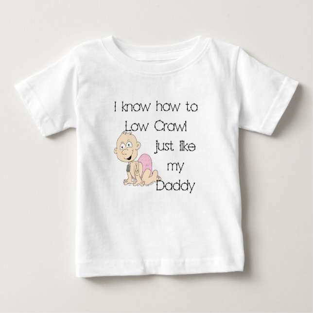 Ich kann zum niedrigen Schleichen gerade wie Baby T-shirt (Vorderseite)