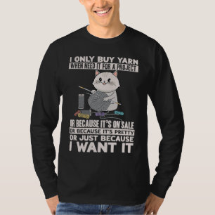 Ich kaufe Garn nur, wenn ich es für Häkeln Stricke T-Shirt
