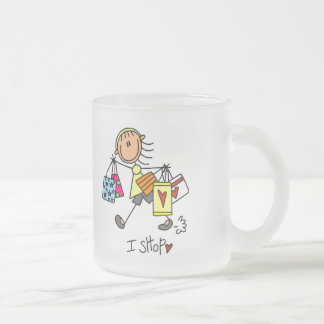 Ich kaufe T-Shirts und Geschenke Mattglastasse