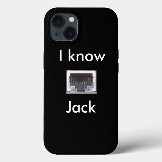 Ich kenne den Ethernet-Netzwerk-Jack Case-Mate iPhone Hülle (Rückseite)