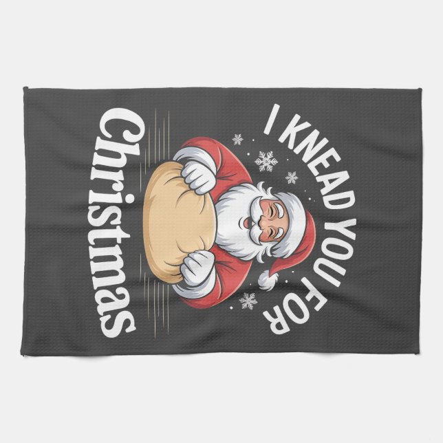 Ich kenne dich für Weihnachtsgebäck Weihnachten We Geschirrtuch (Horizontal)
