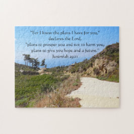 "Ich kenne die Pläne" Jeremiah 29:11 Road Bible Ve Puzzle