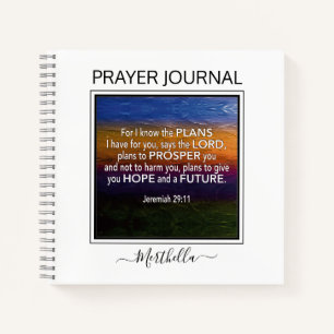 ICH KENNE DIE PLANS Jeremiah 29 Prayer Journal Notizbuch