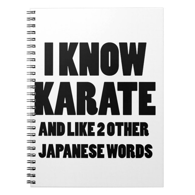 Ich kenne Karate Notizblock (Vorderseite)