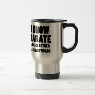 Ich kenne Karate Reisebecher