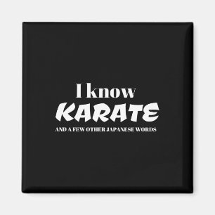 Ich kenne Karate und ein paar andere japanische Wö Magnet