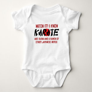 Ich kenne Karate! Und Sushi und andere japanische  Baby Strampler