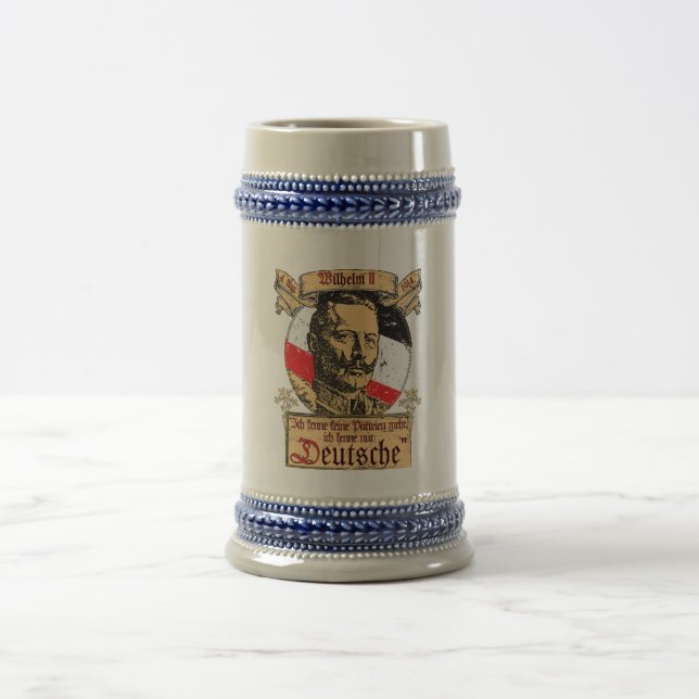 Ich Kenne Keine Parteien Mehr Zitat Kaiser Wilhelm Bierglas (Mittel)