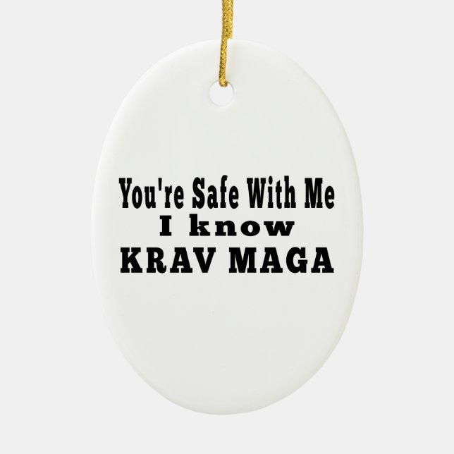Ich kenne Krav Maga Keramikornament (Vorne)