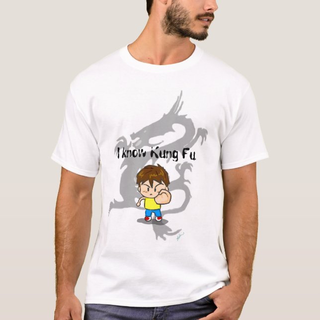 Ich kenne Kung Fu T-Shirt (Vorderseite)