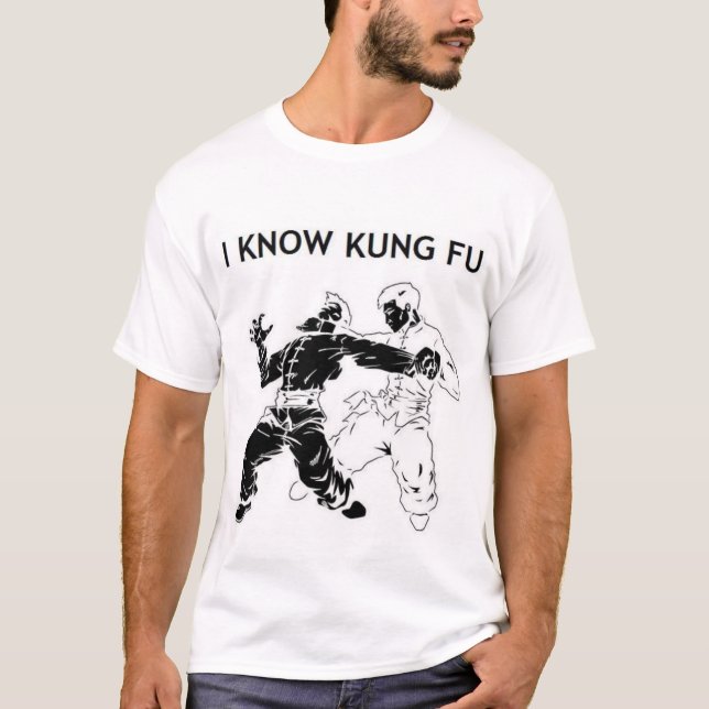 Ich kenne Kung Fu T-Shirt (Vorderseite)