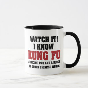 Ich kenne Kung Fu und Kung Pao - Lustige Kampfspor Tasse