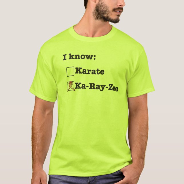 Ich kenne nicht Karate T-Shirt (Vorderseite)