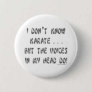 ICH KENNE NICHT KARATE-T - SHIRTS UND GESCHENKE BUTTON