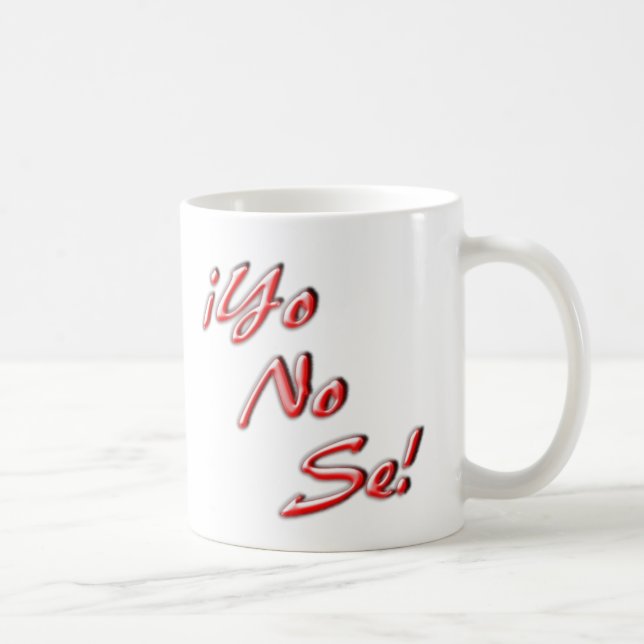 Ich kenne nicht Tasse (Rechts)