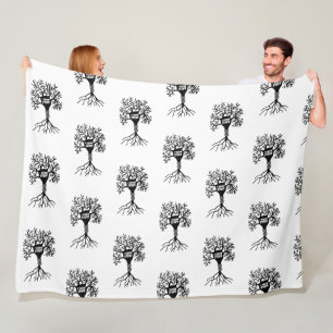 Ich kenne Stuff Neuron Silhouette Fleecedecke