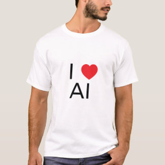 Ich ❤️ KI T-Shirt