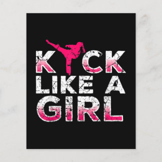 Ich kick wie ein Girl Karate Kickboxing