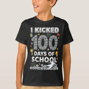 Ich kickte 100 Tage Schulfußball-Eiscreme-Drip 10 T-Shirt