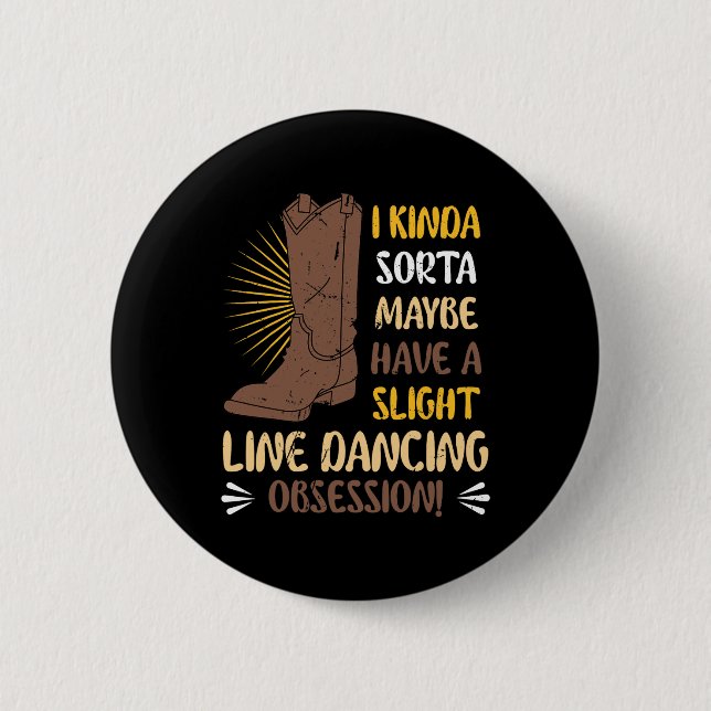 Ich Kinda Sorta hat vielleicht eine kleine Linie T Button (Vorderseite)