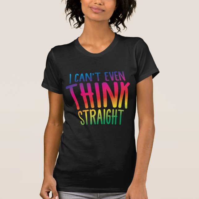 ich kippe denke sogar gerade T-Shirt (Vorderseite)
