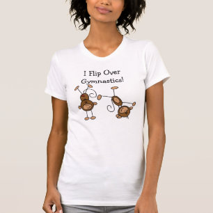 Ich kippe über die Gymnastik T-Shirt